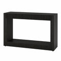 Konsola z drewna brzozowego czarna 120x30x80 cm