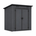 Metalowa szopa ogrodowa antracytowa 213x130x185 cm