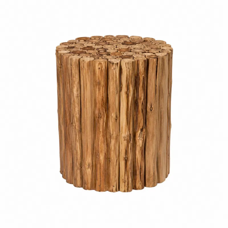 Stolik pień z drewna teakowego 45 cm
