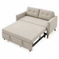 Sofa rozkładana z tkaniny o wymiarach 200x100x90 cm, kolor beżowy