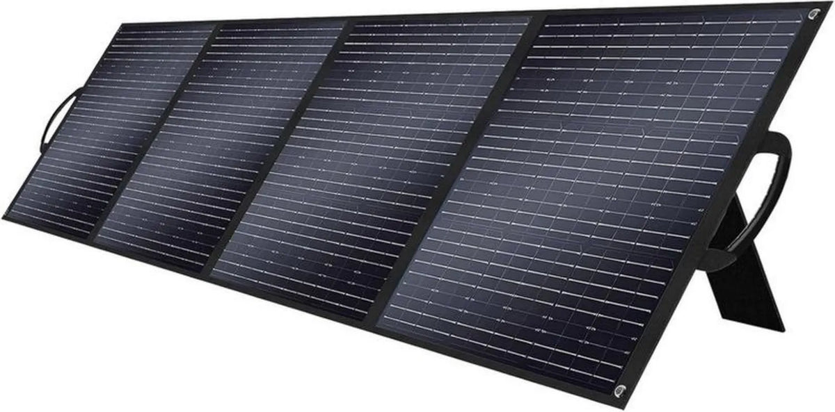 Panel słoneczny przenośny 200 W, składany i wodoodporny IP65 do generatorów i kempingu