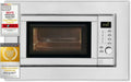 Wbudowana kuchenka mikrofalowa Exquisit 900W z grillem, 5 poziomów mocy, srebrna