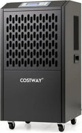 Przemysłowy osuszacz powietrza COSTWAY 118 l/dzień z wężem i timerem, mobilny