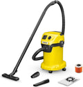 Kärcher Odkurzacz Wielofunkcyjny WD 3 P V-19/4/20, 1000W, Zbiornik Plastikowy, Wąż, Filtr Kartridżowy, Torebka Fizelinowa, Ssawki i Adapter