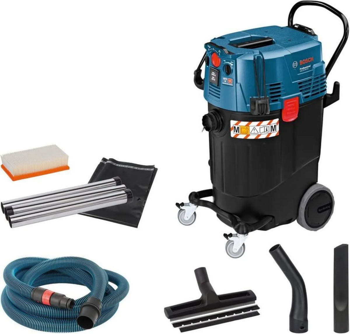 Bosch Professional odkurzacz przemysłowy na mokro i sucho GAS 55 M AFC z kompletem akcesoriów