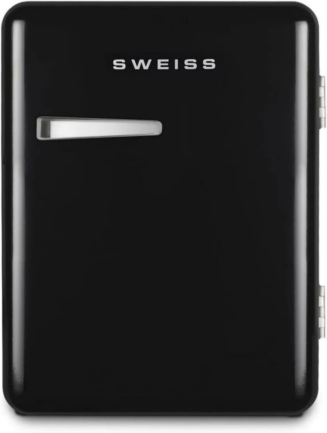 SWEISS WEISS9 Lodówka Retro Mini 31L, Cicha 24 dB, Regulowana 6-15°C, Czarna