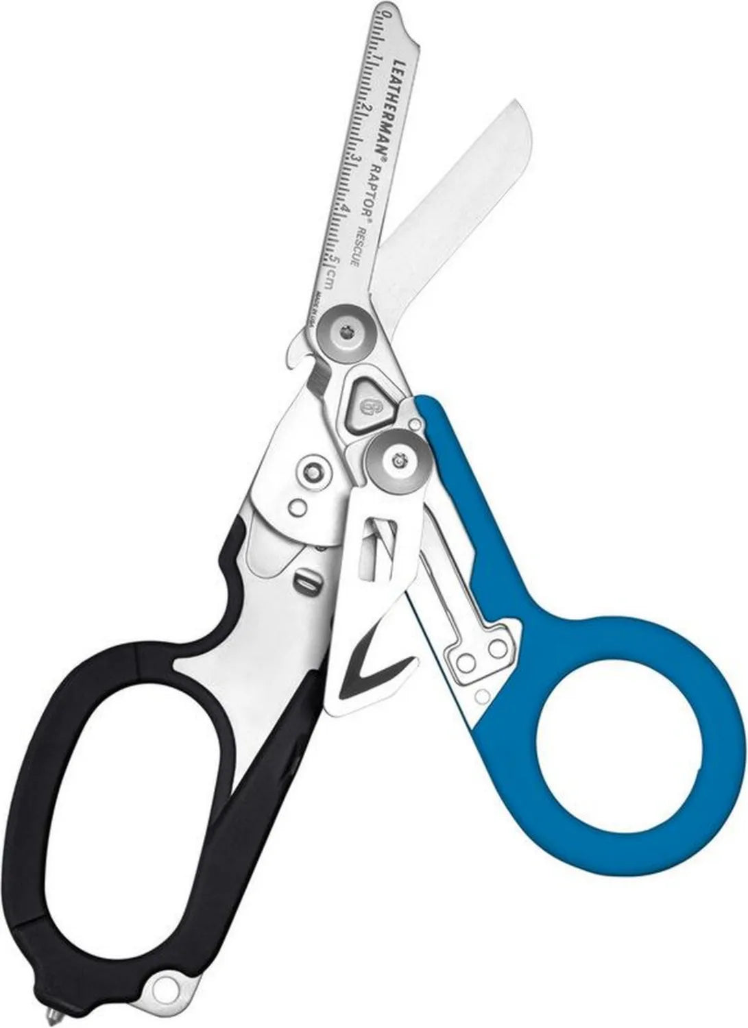 Leatherman Raptor Rescue nożyczki ratunkowe wielofunkcyjne z ostrzem do pasów - czarny/niebieski