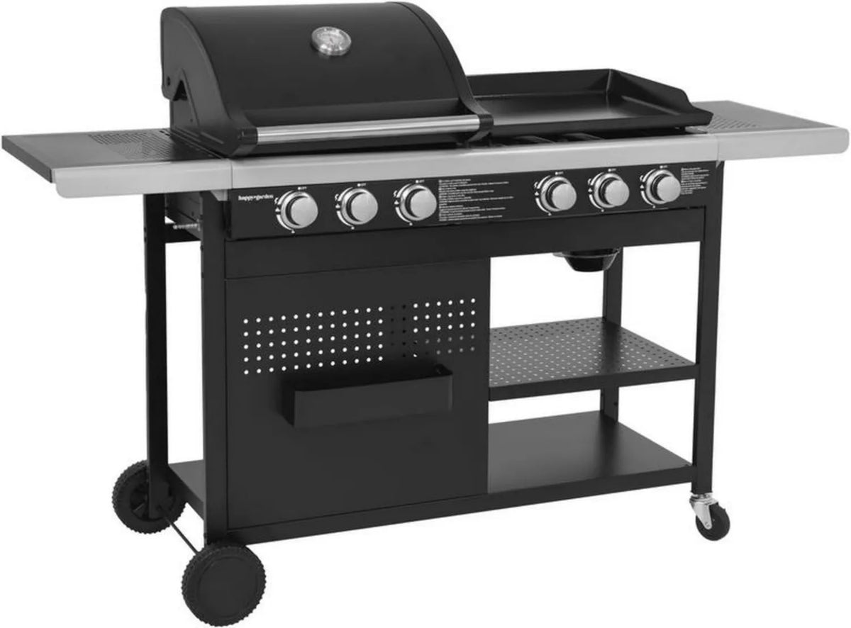 Grill gazowy HAPPY GARDEN VESUVIO - 3 palniki i plancha - 18kW