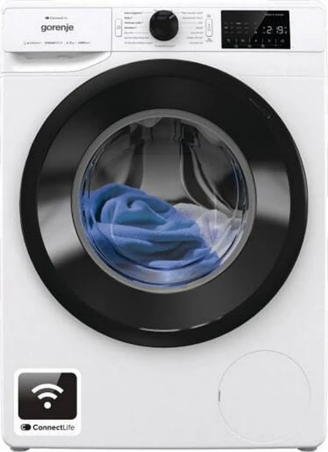 Gorenje WPNEI74A1TS Pralka 7 kg, 1400 obr./min, Para wodna, 15 programów