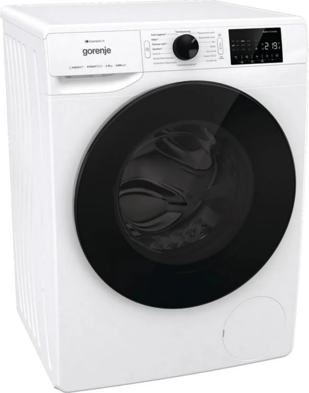 Gorenje WPNEI94DA1TS pralka 9 kg z AquaStop i PowerWash, 1400 obr./min, 15 programów, funkcja pary, WaveActive
