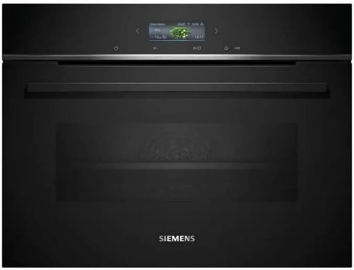 Siemens iQ700 piekarnik kompaktowy 59,4 cm, sterowanie głosowe, humidClean Plus, wyświetlacz TFT, ecoClean