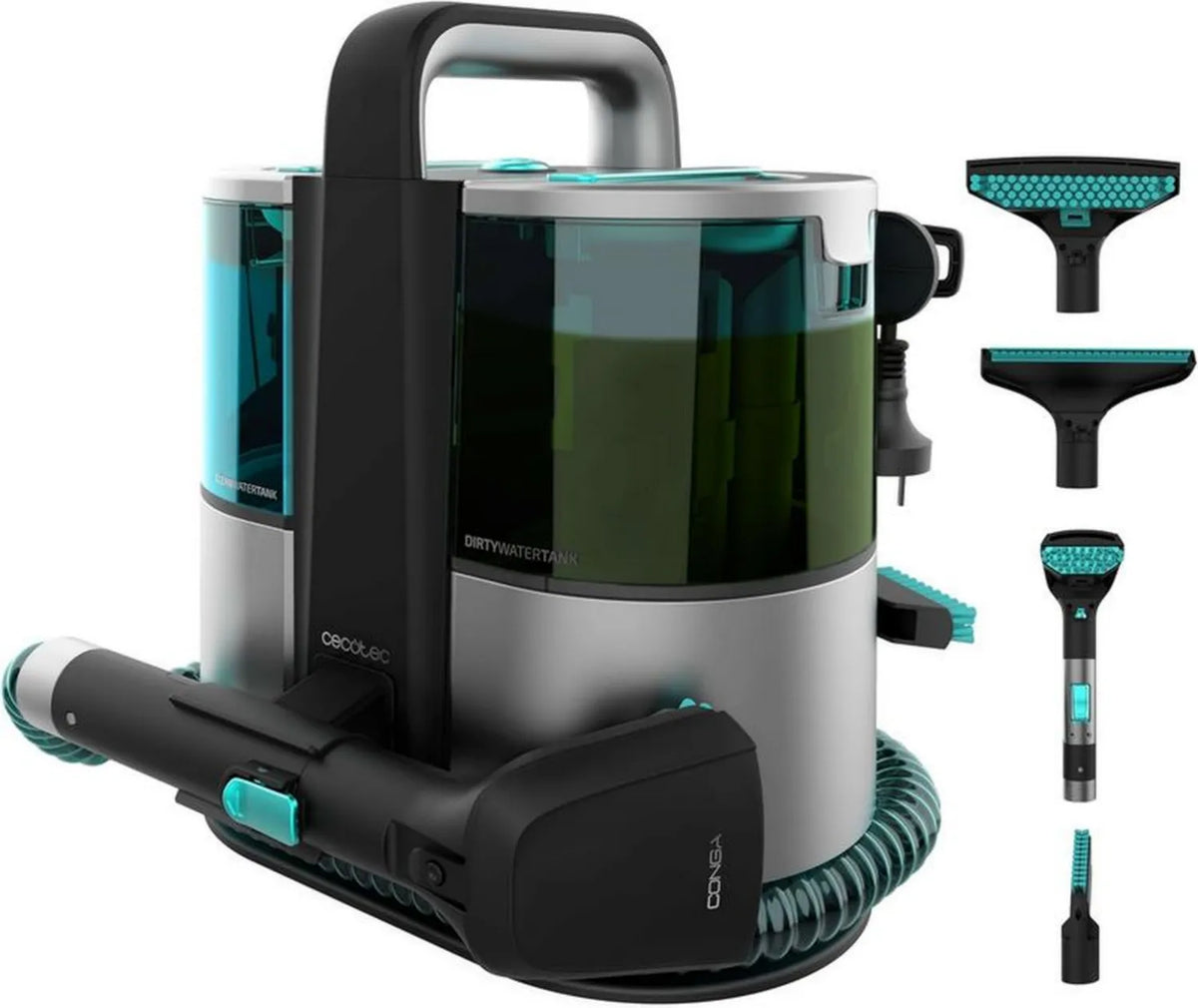 Cecotec Conga 4000 odkurzacz do dywanów i tapicerki 600W z funkcją czyszczenia na mokro