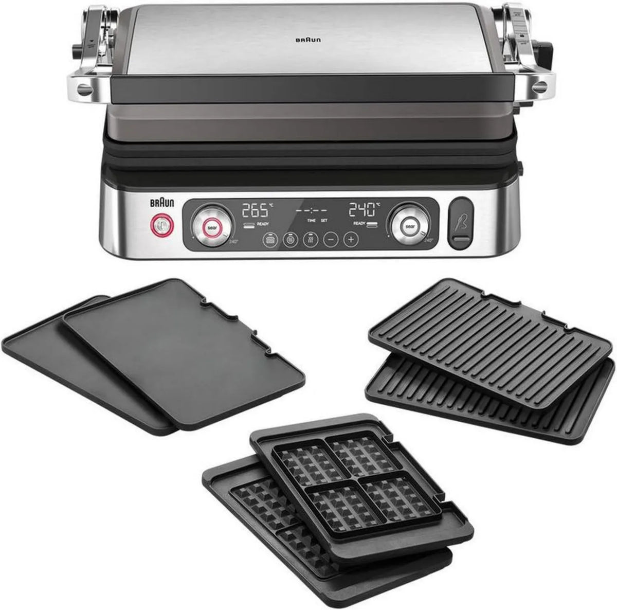 Elektryczny Grill Braun MultiGrill 9 z Dwoma Termostatami i Funkcją BOOST, 2200 W