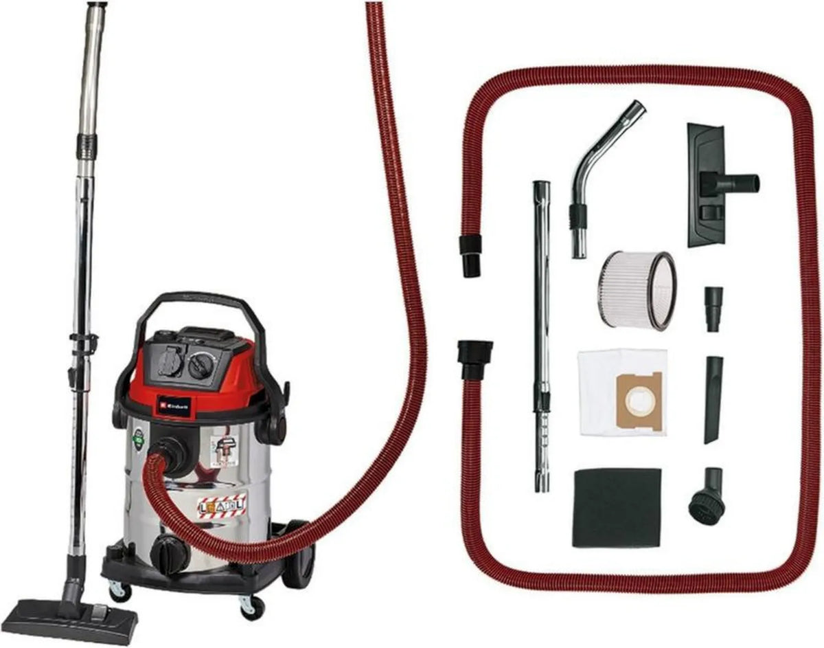 Odkurzacz wielofunkcyjny Einhell 25L, czerwono-czarny