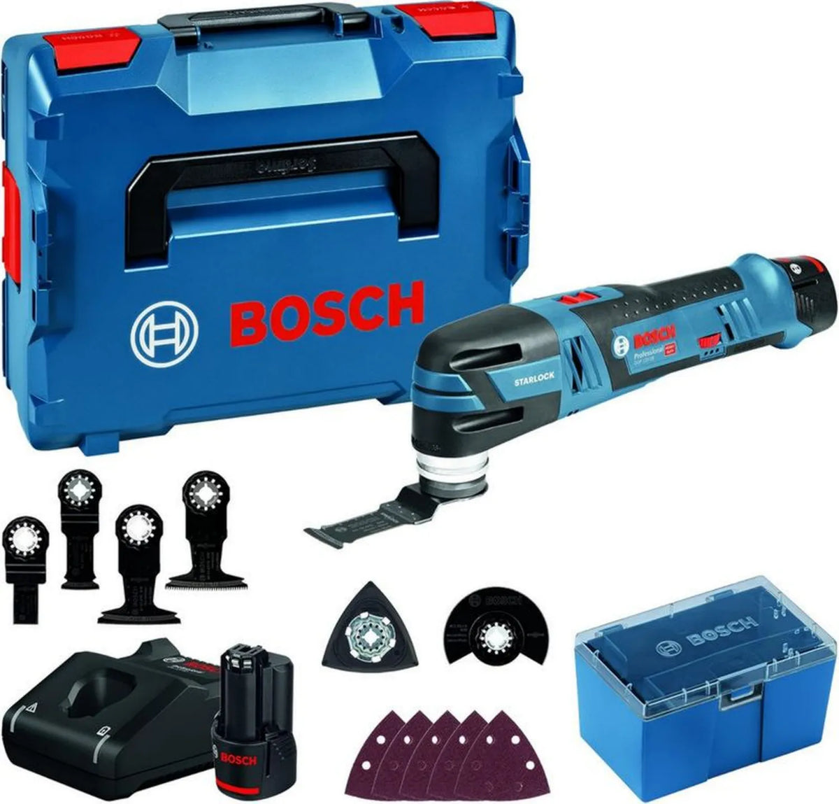Bosch 12V Professional: wielofunkcyjny zestaw narzędzi akumulatorowych z ładowarką i walizką