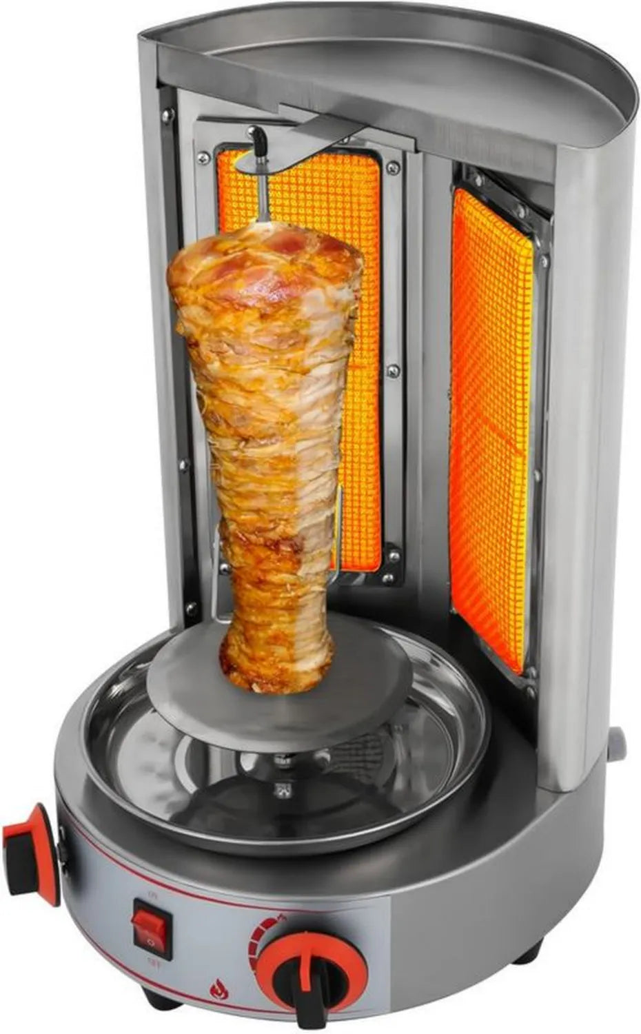 Elektryczny grill pionowy do kebaba 4,3 kW, obrotowy, do domu, 8 kg