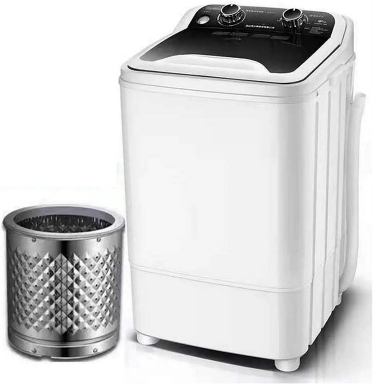 Przenośna pralka 7 kg 400 W z funkcją odwirowania do małych przestrzeni