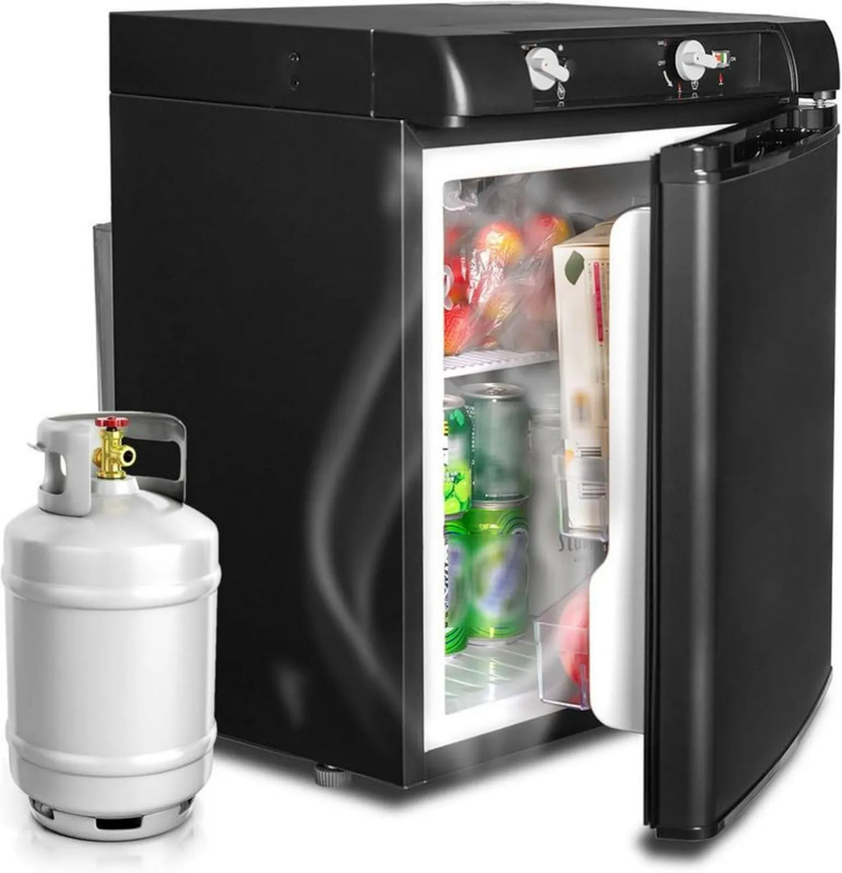 Cicha lodówka gazowa SMETA 40L 12V/220V na kemping