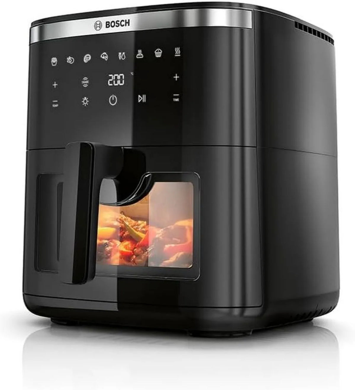 Bosch Frytkownica Beztłuszczowa XXL 7,2L, 7 Programów, Szybkie Gotowanie, Czarna