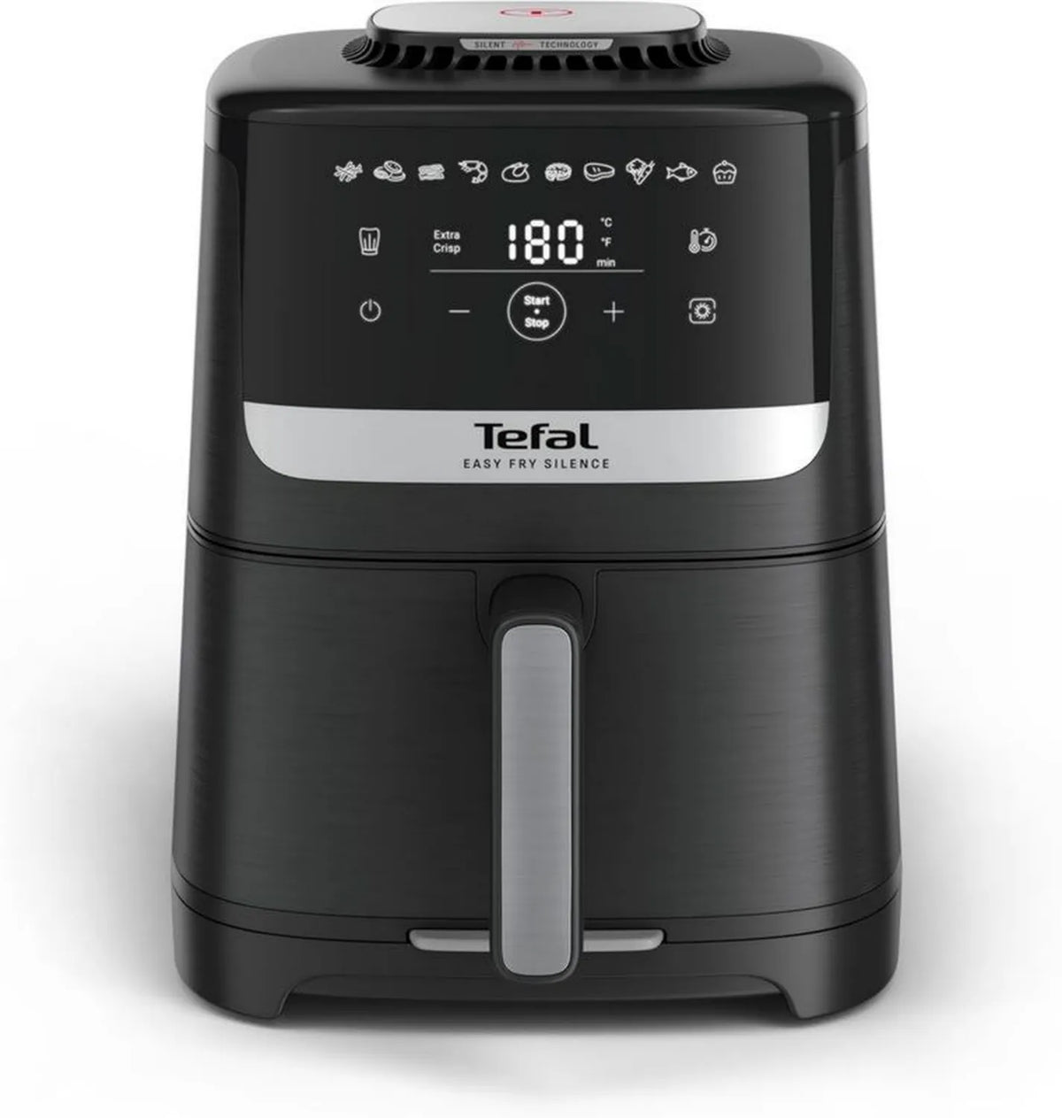 TEFAL EY5528 Beztłuszczowa Frytkownica 5L, 10 Programów, Cicha Praca, Extra Crisp, Czyszczenie, 40-220°C, Czarna