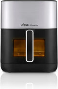 Ufesa Phoenix, frytownica na gorące powietrze, 6L, 1800W, 10 programów, podgląd przez okno