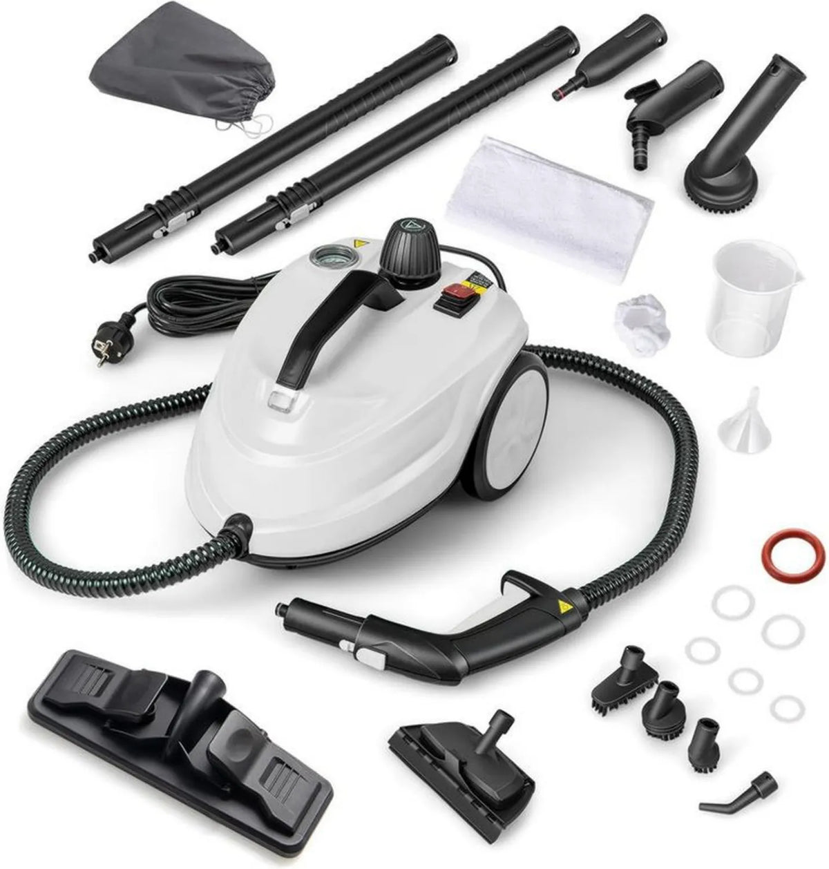 GOPLUS Myjka Parowa 2000W, Zbiornik 1,8L, Ciśnienie 5 Bar, Powierzchnia 108 m²
