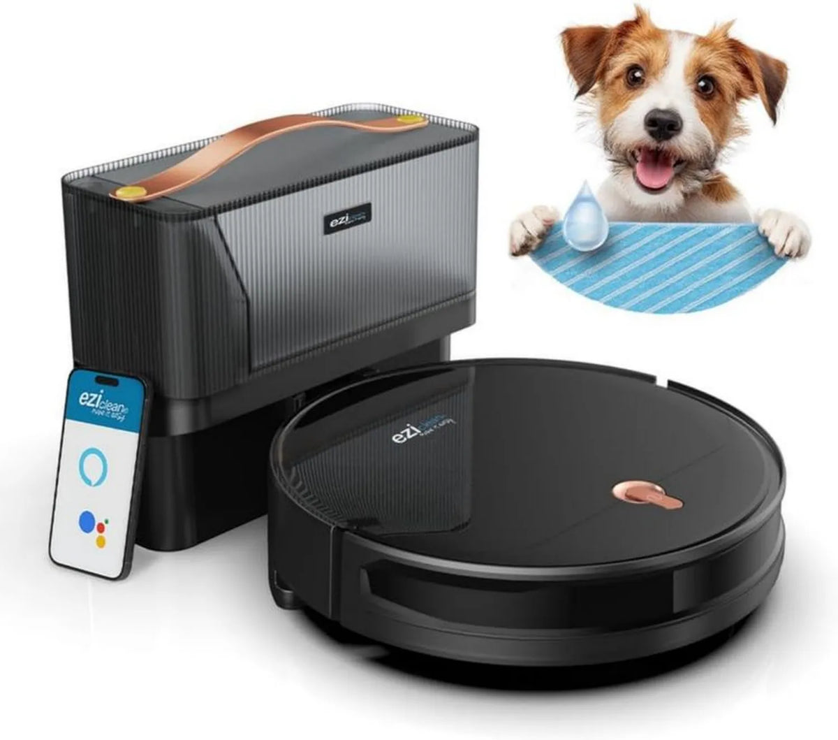 Robot sprzątający eziclean® I-Bot Z5 z funkcją odkurzacza