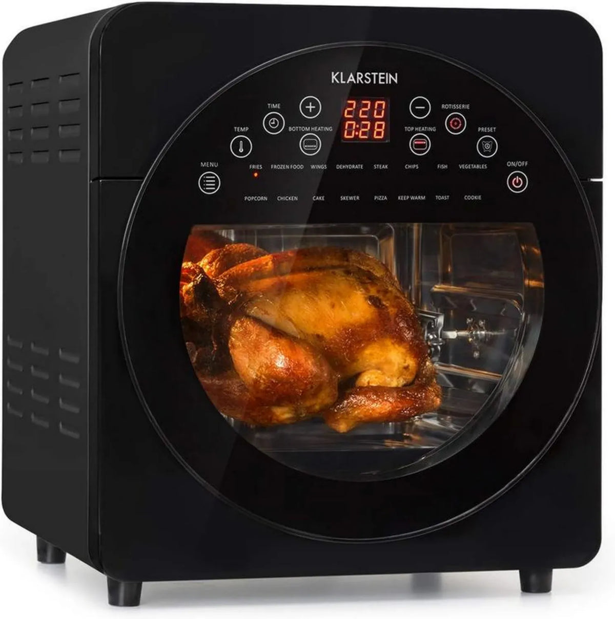 Klarstein AeroVital Easy Touch Frytownica na gorące powietrze 14L, 1700W, 16 programów