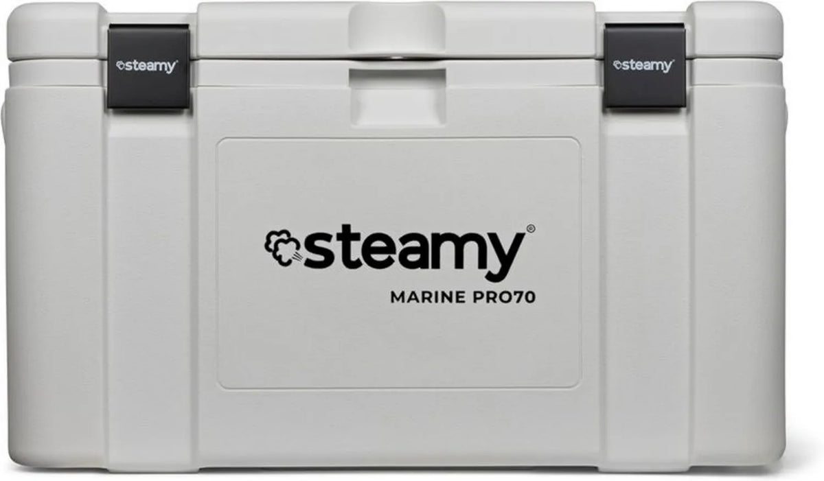 Przenośna lodówka Steamy Marine Pro, 70 litrów, biała