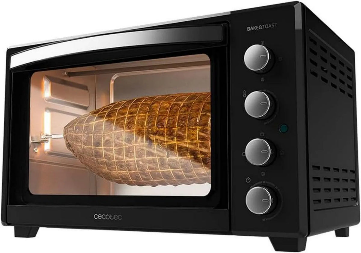 Czarny piekarnik konwekcyjny Cecotec Bake&Toast 4500, 45L, 2000W, 12 funkcji