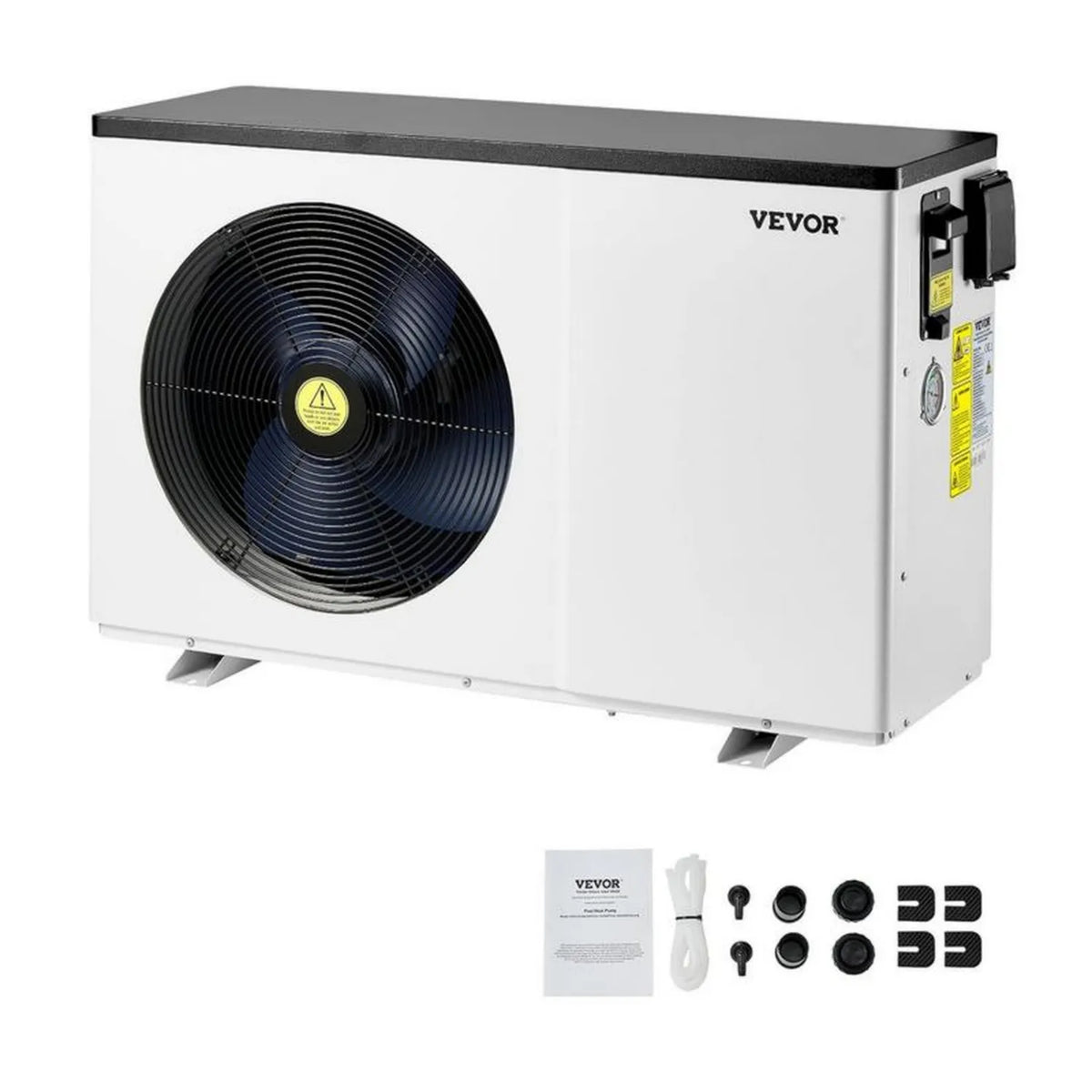 VEVOR Innowacyjna pompa ciepła do basenu 3,22-15,25 kW, wydajny podgrzewacz do basenów 30-60 m³, zasilanie 220-240 V
