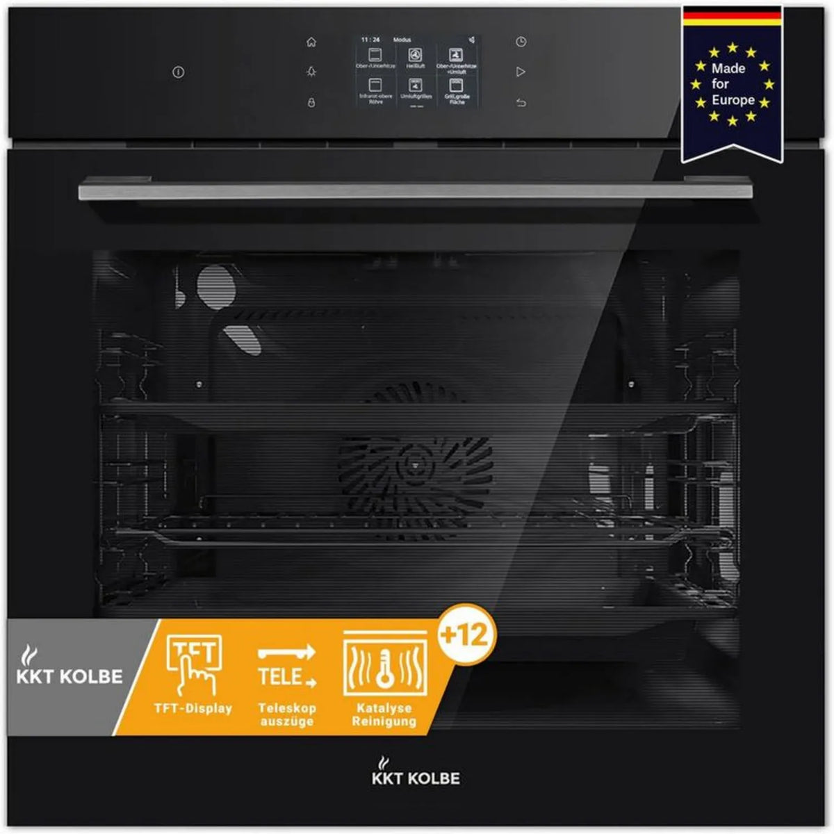 KKT KOLBE Wbudowany piekarnik 60 cm z wyświetlaczem dotykowym TFT i drzwiami Soft-Close