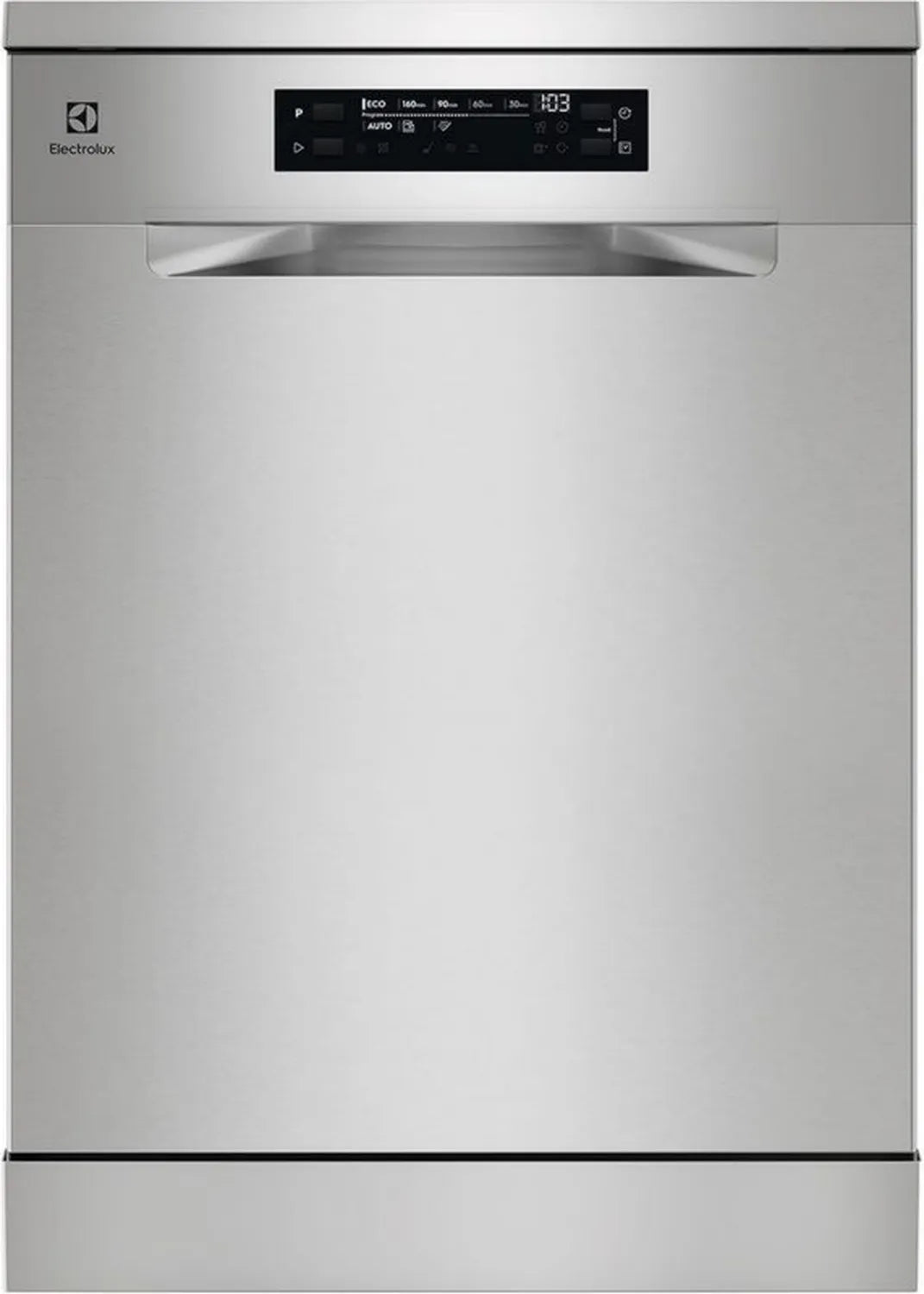 Zmywarka Electrolux 60 cm, 13 zestawów, AirDry, Auto 30 min, XL wyświetlacz, Ramię satelitarne, Softspikes, 44 dB, Inox, Klasa C