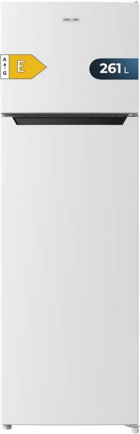 Cecotec Bolero CoolMarket 2D 261L Lodówka, Klasa E, LED, Odwracalne Drzwi