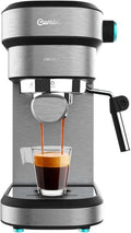 Cecotec Ekspres do Kawy Cafelizzia 890 Szary, 1350W, System Thermoblock, 20 Barów, Auto Tryb, Dysza do Spieniania Mleka, Pojemność 1,2L