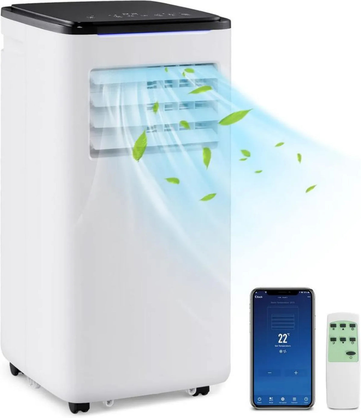 Klimatyzator Przenośny COSTWAY 9000 BTU 4w1 z Pilotem i Trybem Uśpienia