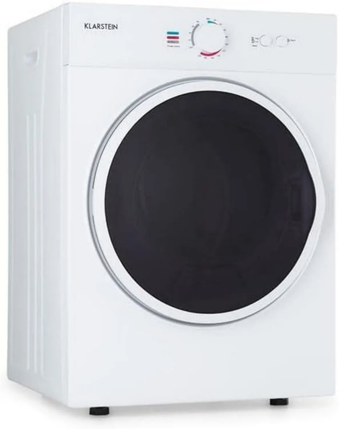 Klarstein Jet Set Suszarka Bębnowa 3 kg, 1020 W, Kompaktowa, Stal Nierdzewna, Biała