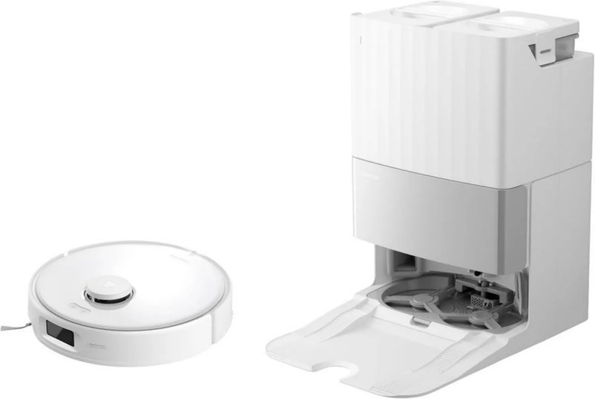 Robot sprzątający Roborock Qrevo Edge S5A z podwójnym systemem Anti-Tangle, 18500 Pa, funkcja mopowania i czyszczenia krawędzi