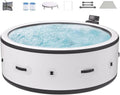 Zewnętrzna wanna spa z hydromasażem dla 4-6 osób, 180 dysz bąbelkowych, pompa i pokrywa izolacyjna