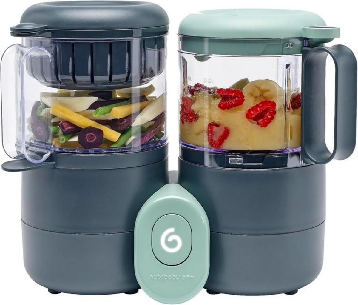 Babymoov Wielofunkcyjny Robot Kuchenny 4 w 1: Blender, Sterylizator, Podgrzewacz, Rozmrażacz, Szary