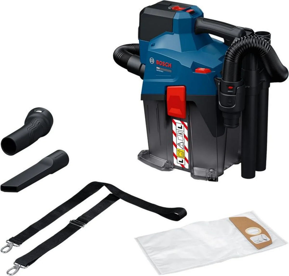 Bezprzewodowy odkurzacz Bosch PRO 18V GAS18V-6LS z akcesoriami