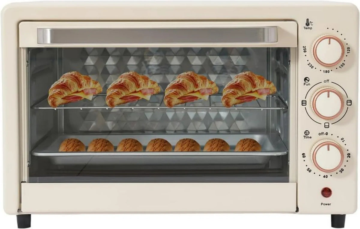 Kompaktowy piekarnik elektryczny 22L, 1000W, z timerem i regulacją temperatury