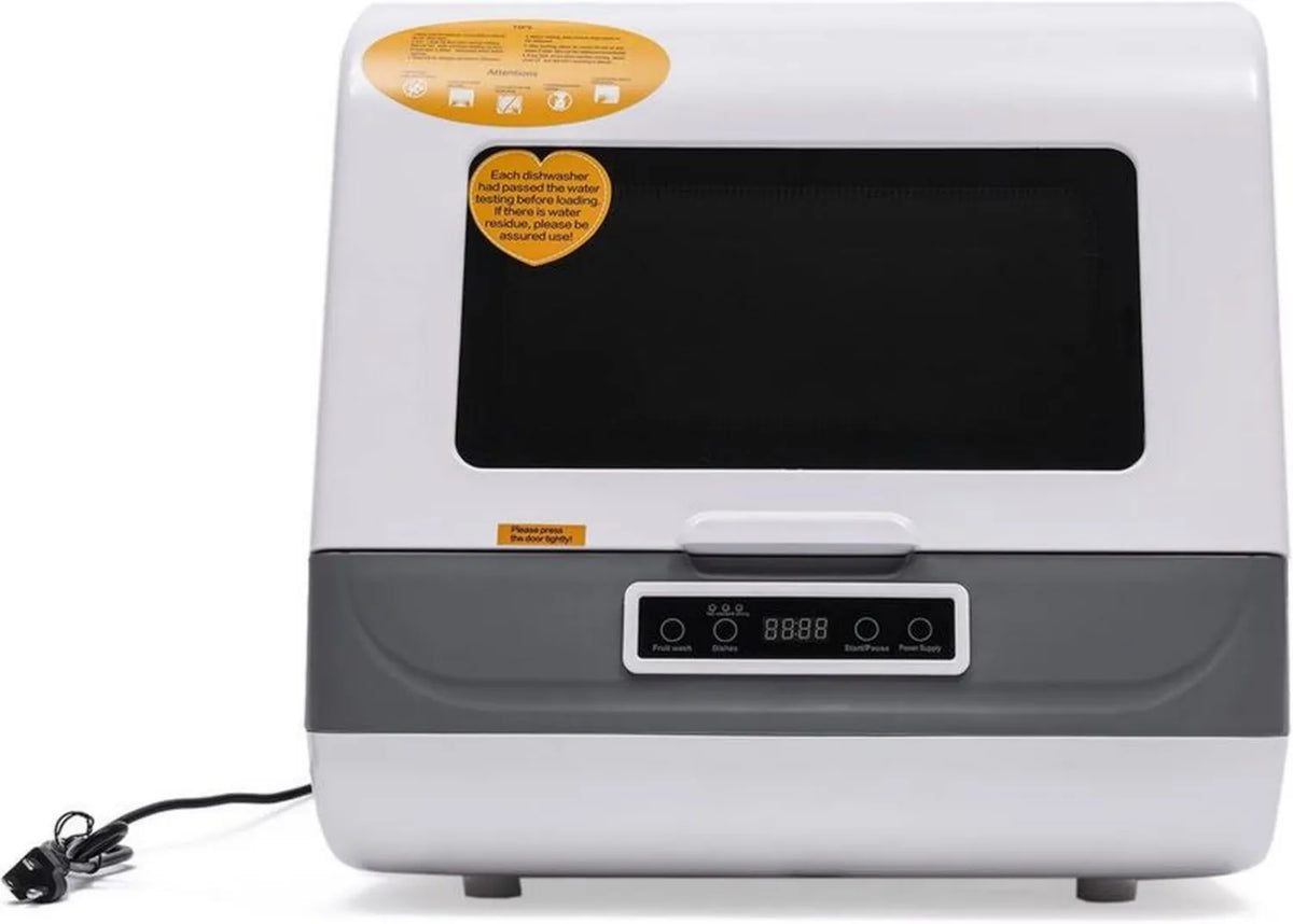 Przenośna mini zmywarka 110V 1200W, 3 programy, duża pojemność, suszenie 75°C, do domu i łodzi