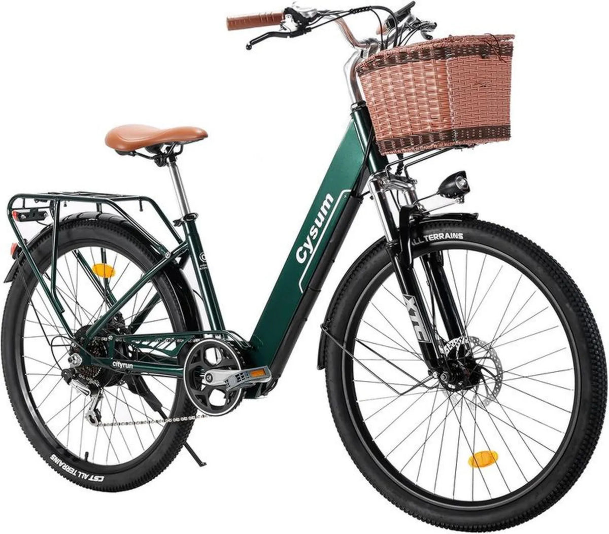 Elektryczny Rower Miejski 26' dla Dorosłych, Unisex, z Wspomaganiem, 36V 360Wh