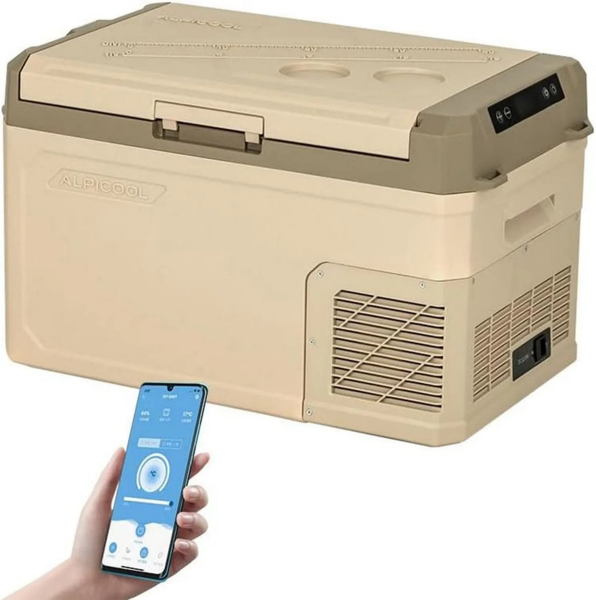 Alpicool GE30 30L Przenośna Lodówka Samochodowa - 12/24V DC Chłodziarka na Kemping i Podróże