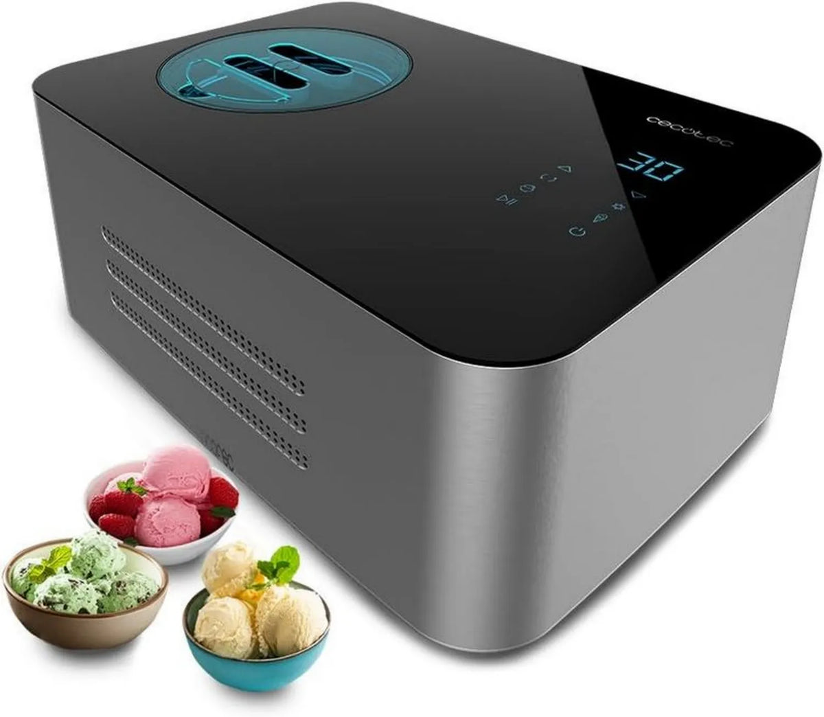 Cecotec Gelacy 1500 Touch: Automatyczna Maszyna do Lodów 1,5L, 150W