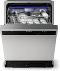 Zmywarka do zabudowy Klarstein Verosteel 60 cm, 14 zestawów, 9 programów, 42 dB, klasa A, AquaStop, blokada rodzicielska, stal nierdzewna