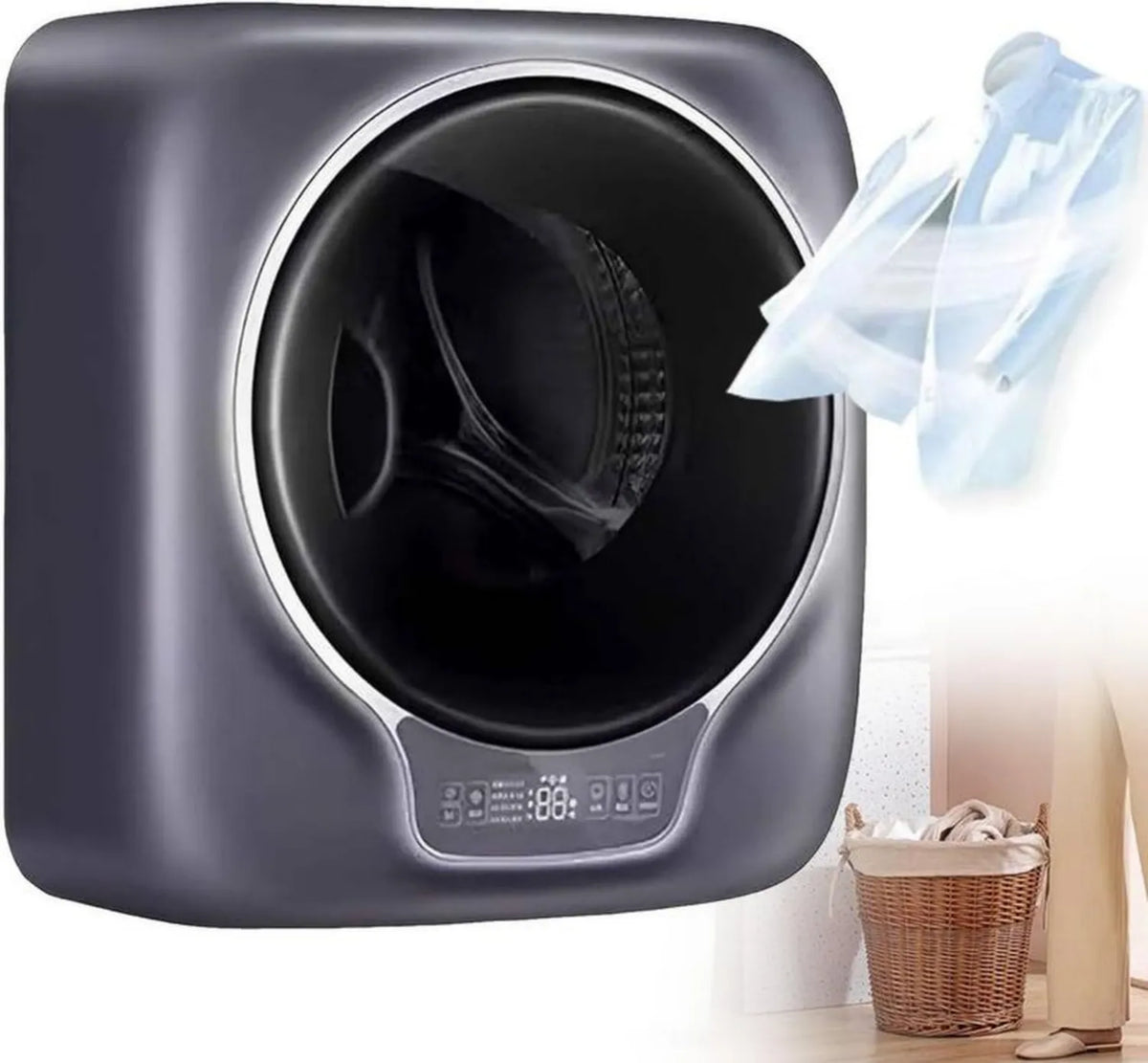 Kompaktowa mini pralka z suszarką 3 kg, automatyczna, do małych przestrzeni