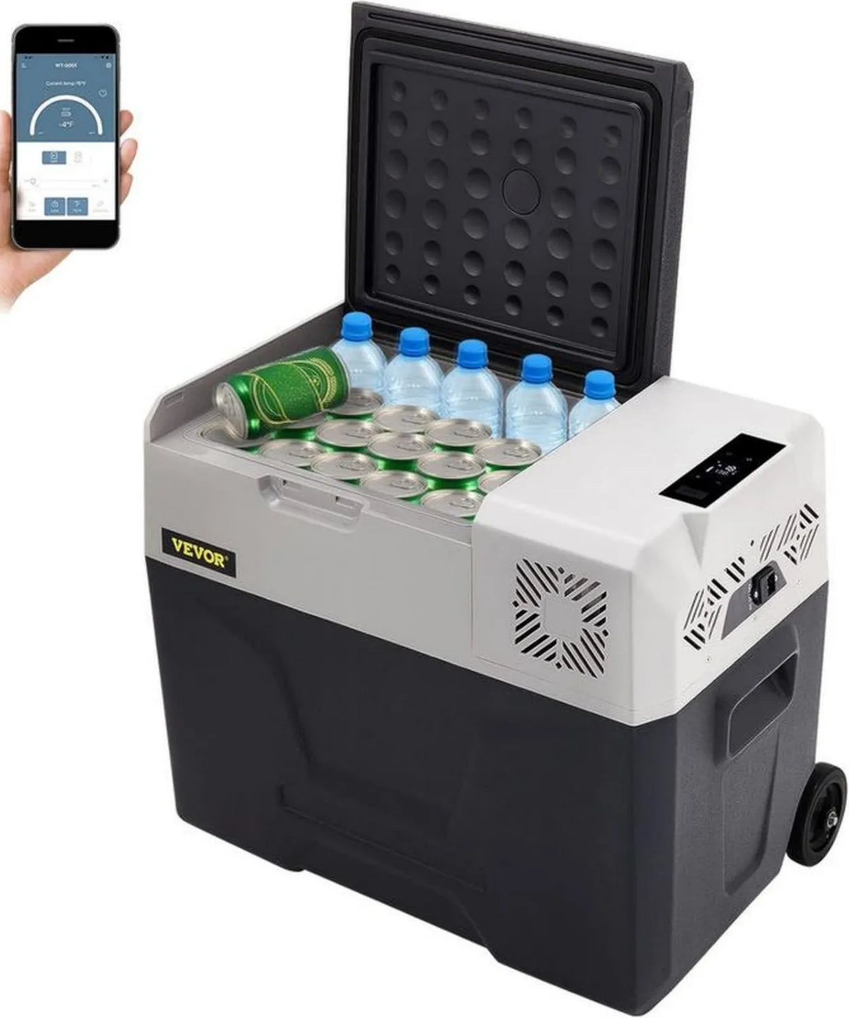 VEVOR Mini lodówka turystyczna termoelektryczna 40L z wyświetlaczem LCD